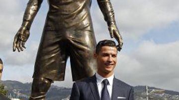 Inauguración de la estatua de Cristiano Ronaldo en Funchal, Madeira.