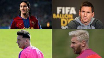 Messi también se ha lanzado con peinados atrevidos