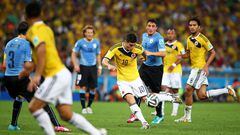 El 28 de junio de 2014 James Rodríguez marcó el mejor gol en el Mundial de Brasil. Uruguay lo sufrió y Colombia celebró.