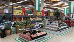 Imagen del interior de un supermercado Carrefour.