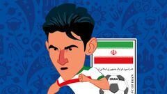 Sardar Azmoun, el 'Messi de Irán', listo para el Mundial de Rusia