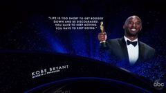 Homenaje en los Oscars a Kobe Bryant 