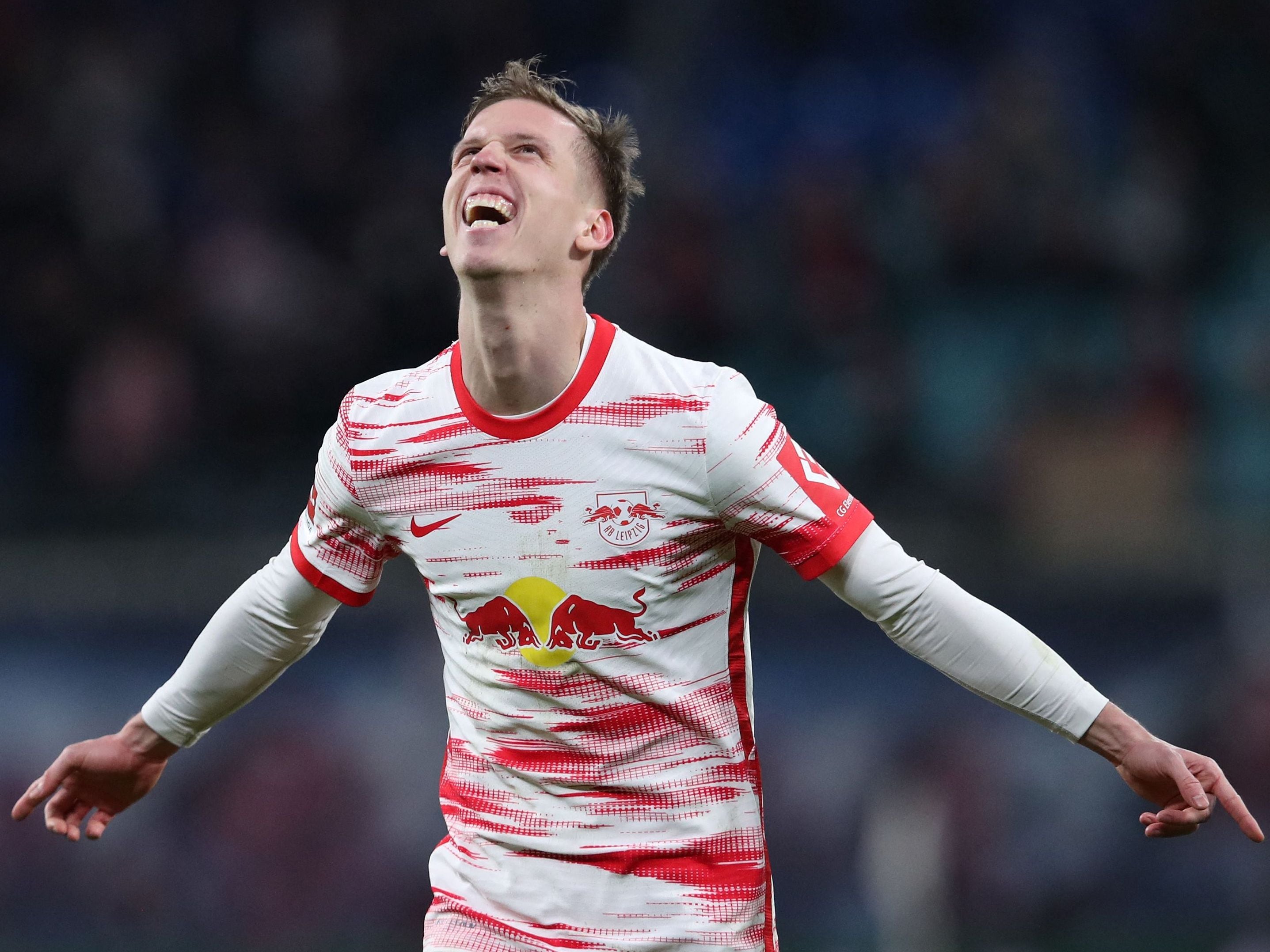 Dani Olmo con el Leipzig