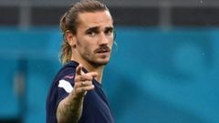 (FILES) In this file photograph taken on June 27, 2021, France&#039;s forward Antoine Griezmann takes part in their MD-1 training session at the National Arena in Bucharest, on the eve of their UEFA EURO 2020 round of 16 football match against Switzerland
