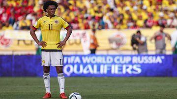 La duda en Colombia: ¿Quién jugará por Cuadrado ante Chile?
