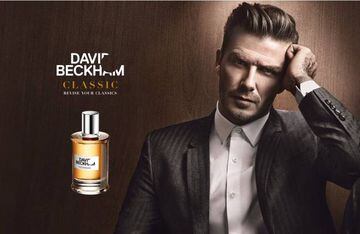 David Beckham es imagen de su propia gama de perfumes.
