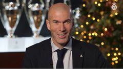 La frase más 'anti-navideña' del discurso de Zidane con el que se ha hecho gracia hasta a sí mismo