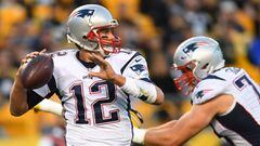 PITTSBURGH, PA - OCTOBER 23: Tom Brady #12 of the New England Patriots drops back to pass in the second half during the game against the Pittsburgh Steelers at Heinz Field on October 23, 2016 in Pittsburgh, Pennsylvania.   Joe Sargent/Getty Images/AFP == FOR NEWSPAPERS, INTERNET, TELCOS &amp; TELEVISION USE ONLY ==