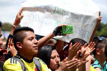 En imágenes el recibimiento de miles de colombianos a Nairo