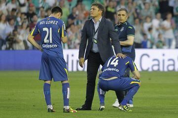 Sporting's win meant defeat condemned Getafe to relegation.