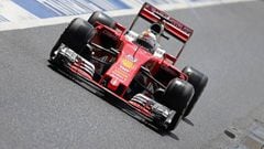 Sebastian Vettel durante el GP Gran Bretaña.