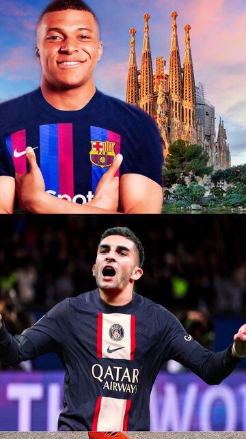 Aluvión de memes tras la relación Mbappé - Barça