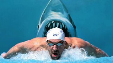 Michael Phelps nadar&aacute; contra un tibur&oacute;n.