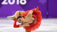 Alina Zagitova compite durante el programa largo de patinaje art&iacute;stico en los Juegos Ol&iacute;mpicos de Pyeongchang.
