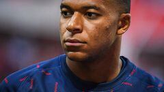 Kylian MBAPPE of PSG during the French championship Ligue 1 football match between Stade de Reims and Paris Saint-Germain on August 29, 2021 at Auguste Delaune stadium in Reims, France - Photo Matthieu Mirville / DPPI  AFP7  29/08/2021 ONLY FOR USE IN SPA