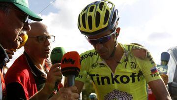 Contador: "Mi única intención era salir vivo de la etapa 8"