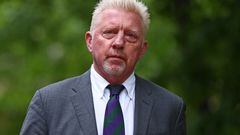 (FILES) In this file photo taken on April 29, 2022 Former tennis player Boris Becker arrives at Southwark Crown Court in London. - Former tennis superstar Boris Becker has been released from prison after serving a sentence relating to his 2017 bankruptcy, British media said on December 16, 2022. The domestic Press Association news agency said the 55-year-old six-time Grand Slam champion will now be deported from the UK, following earlier reports in the German press. (Photo by Adrian DENNIS / AFP)
