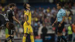 Oribe Peralta en el empate de Am&eacute;rica 0-0 con Monterrey en la jornada 15 del Clausura 2018. 