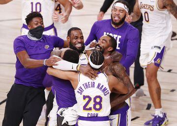 Esta noche los Lakers fueron mucho más rival y neutralizaron el ataque de Jimmy Butler, quien trató de forzar a un séptimo juego, pero fue imposible.