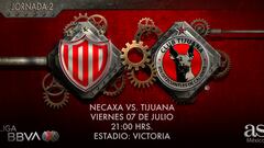 Necaxa vs Tijuana en vivo: Liga MX Apertura 2023 hoy en directo