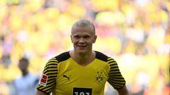 Erling Braut Haaland, jugador del Borussia Dortmund, durante un partido.
