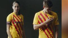 El Barça presenta la camiseta de la Senyera: "Corre por nuestras venas y por este pequeño país"