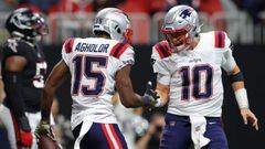 The New England Patriots are 7-4 after beating the Atlanta Falcons for their fifth straight win. The Pats defense held the Falcons to 165 total yards.