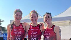 Las españolas Noelia Juan, Anna Godoy y Marta Pintanel.