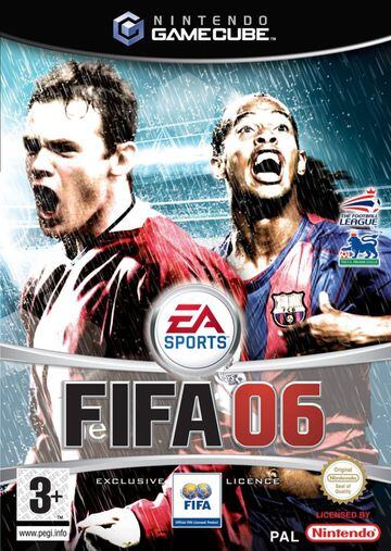 Wayne Rooney y Ronaldinho fueron los protagonistas de la portada de FIFA 06.