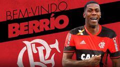 Orlando Berrío marca su primer gol con Flamengo