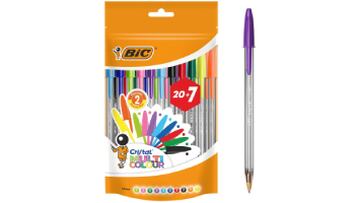 Pack de 27 bolígrafos BIC Cristal Multicolour
