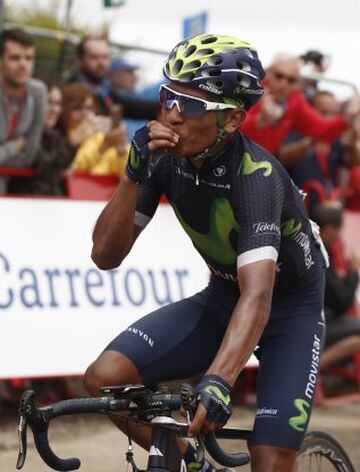 Nairo Quintana (Movistar) winner of Day 10 of la Vuelta a España