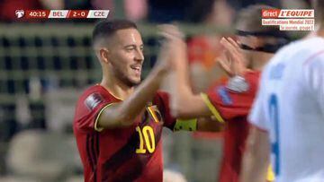 El gol de Hazard con Bélgica que ilusiona al Madrid