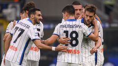 Atalanta celebra un gol ante el Inter