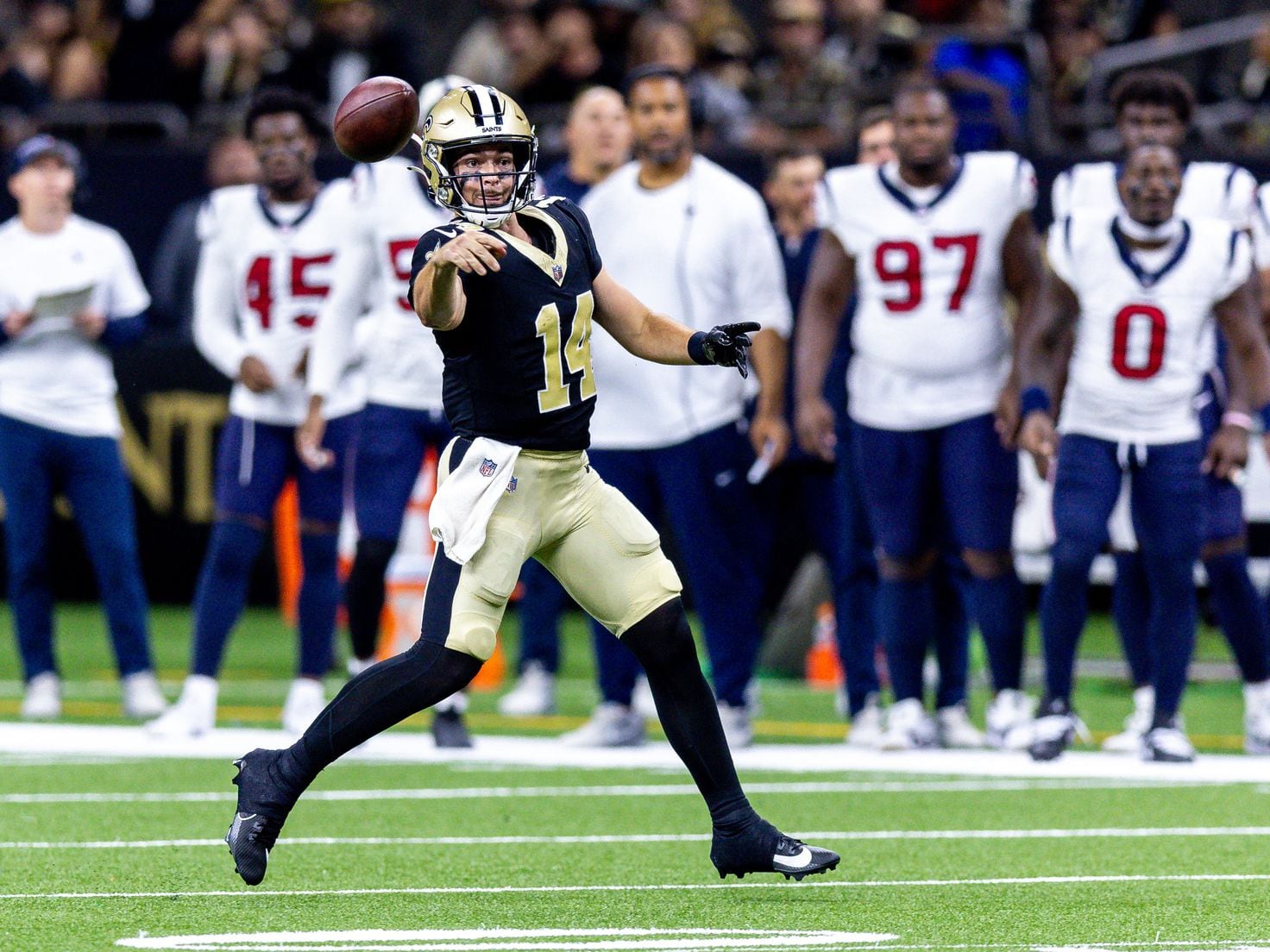 Saints rookie QB Jake Haener suspended for violating substance policy