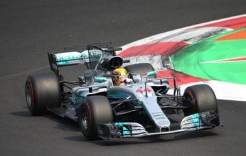 F1 - Formula 1 - Mexican Grand Prix 2017 - Mexico City, Mexico - October 29, 2017 Mercedes' Lewis Hamilton during the race