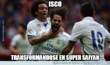 Isco y la remontada del Real Madrid protagonistas de los memes