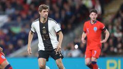LONDON, ENGLAND - SEPTEMBER 26: Thomas Muller of Germany during the UEFA Nations League League A Group 3 match between England and Germany at Wembley Stadium on September 26, 2022 in London, United Kingdom. (Photo by Charlotte Wilson/Offside/Offside via Getty Images)