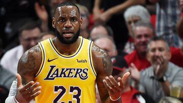 Los Blazers opacan el estreno de LeBron con los Lakers