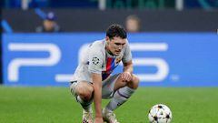 MILAN, ITALY - OCTOBER 4: Andreas Christensen of FC Barcelona  during the UEFA Champions League  match between Internazionale v FC Barcelona at the San Siro on October 4, 2022 in Milan Italy (Photo by David S. Bustamante/Soccrates/Getty Images)
