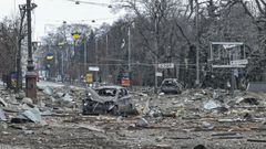 Bombardeos en Ucrania.
