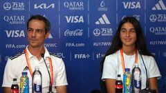 Marina Artero y Kenio Gonzalo, jugadora y técnico de España