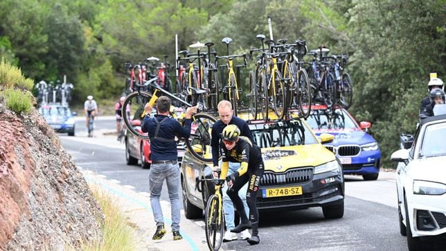 Numerosos pinchazos en La Vuelta por chinchetas