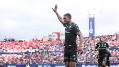 Félix Torres festeja el gol en contar de los potosinos en la Jornada 17.