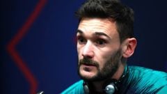 BARCELONA, SPAIN - DECEMBER 10:  Hugo Lloris of Tottenham Hotspur  during a Tottenham Hotspur press conference ahead of their UEFA Champions League group B match against Barcelona at Camp Nou on December 10, 2018 in Barcelona, Spain.  (Photo by Clive Rose/Getty Images)