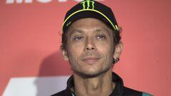 ASSEN, NETHERLANDS - JUNE 24: Valentino Rossi of Italy and Petronas Yamaha SRT smiles during the MotoGP press conference pre-event during the MotoGP of Netherlands - Previews at TT Circuit Assen on June 24, 2021 in Assen, Netherlands. (Photo by Mirco Lazz