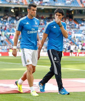 Bale missed four games because of two injuries: to his left quadriceps and right quadriceps.