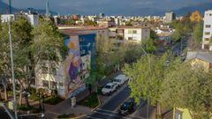 El primer mural en Chile que entrega oxígeno equivalente a 300 árboles