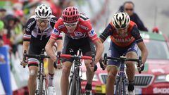 Chris Froome, maillot rojo de la Vuelta, ha sido segundo en la etapa con final en Calar Alto. Se ha mostrado &quot;muy contento por el resultado&quot; de la jornada.
