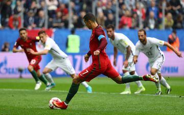 Cristiano Ronaldo marca el 0-1 de penalti. 